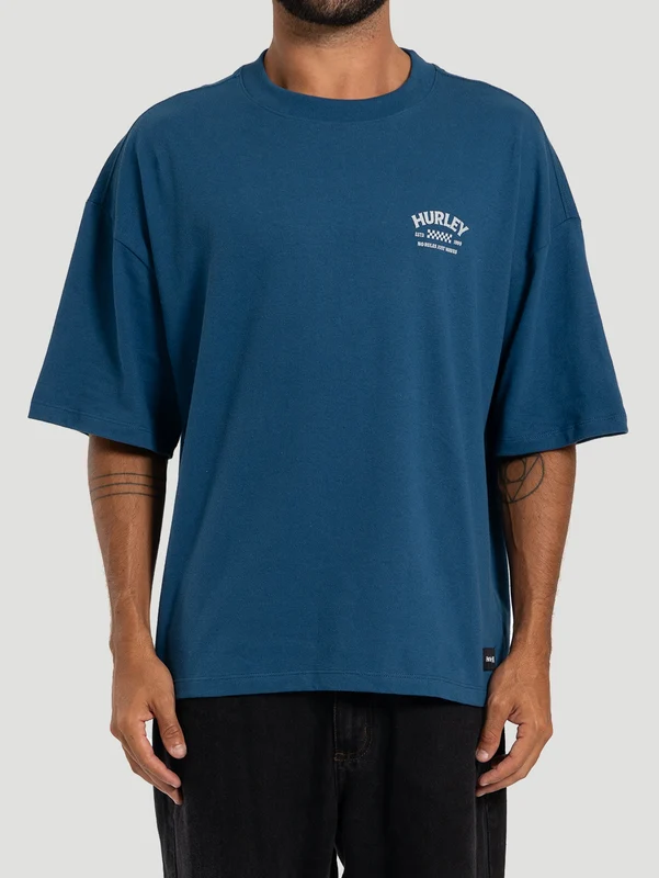 Camiseta Box No Rules Hurley Azul P / AZUL