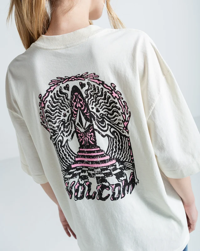 Camiseta Especial Volcom Throne Off White G / OFF WHITE