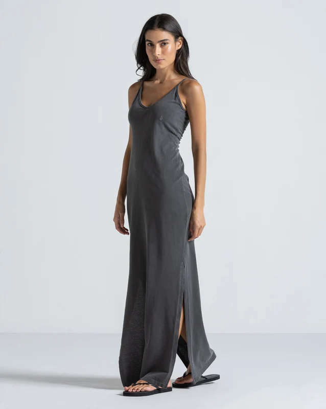 Vestido Volcom Stone Wash Preto M / PRETO