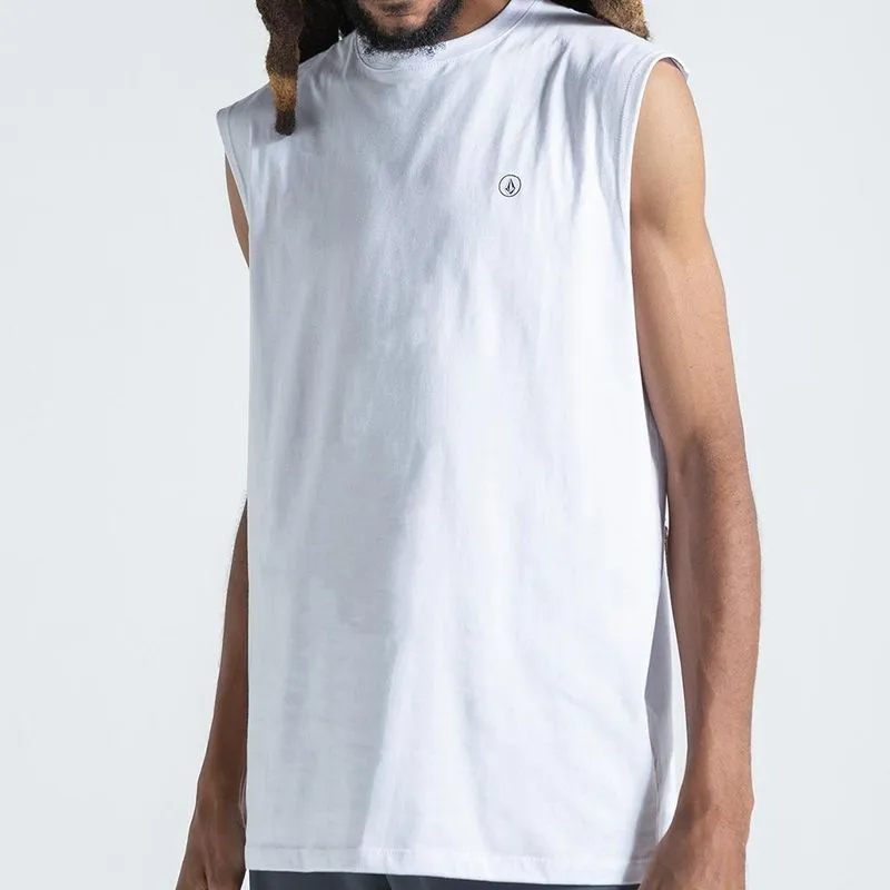Regata Volcom Mini Circle SM27 Masculina Branco G / branco