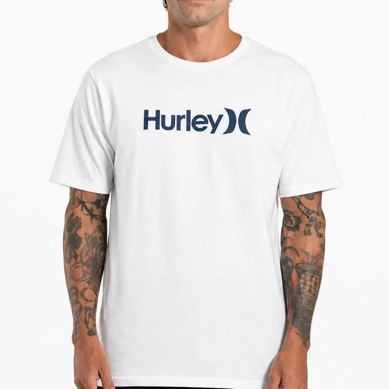 Camiseta Hurley O&O Solid Over SM27 Masculina Branco 1G / branco