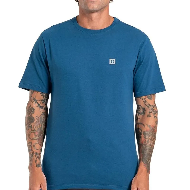 Camiseta Hurley Mini Icon Oversize SM27 Masculina Marinho 1G / azul-escuro