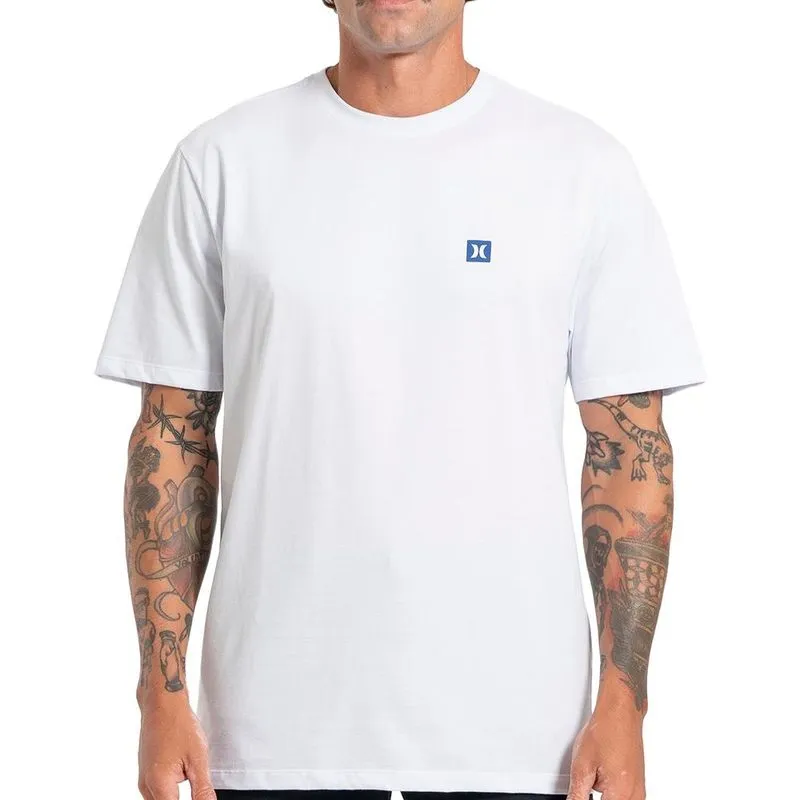 Camiseta Hurley Mini Icon Oversize SM27 Masculina Branco 3G / branco