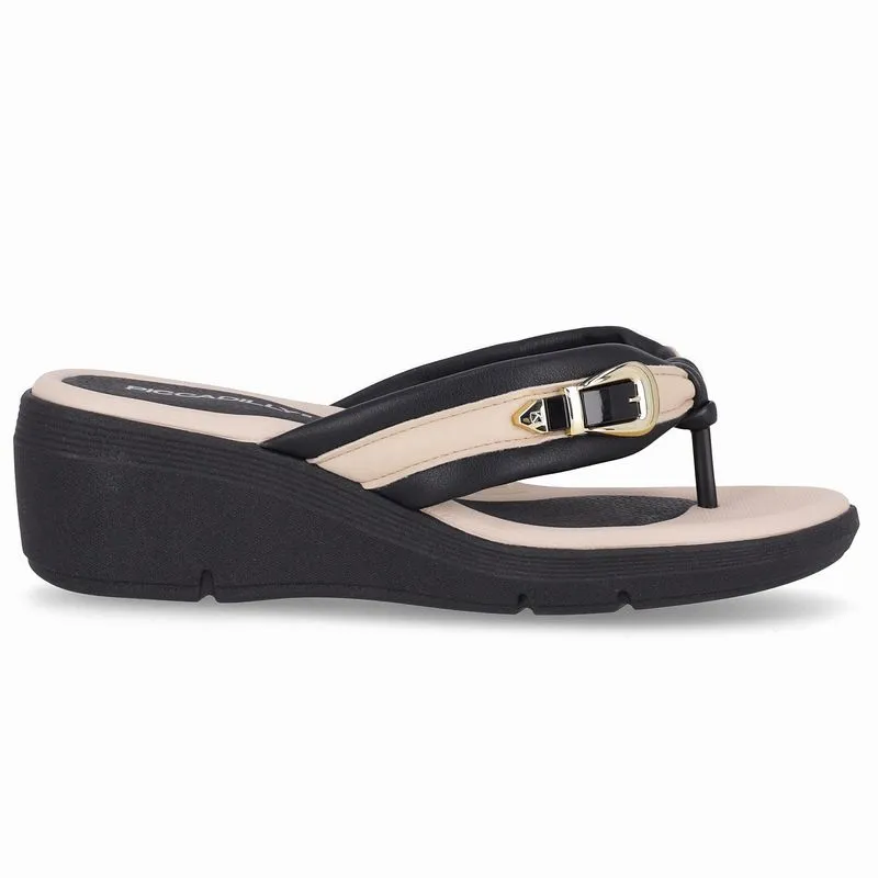 Chinelo Cecilia Anabela Médio Preto com Brule 35
