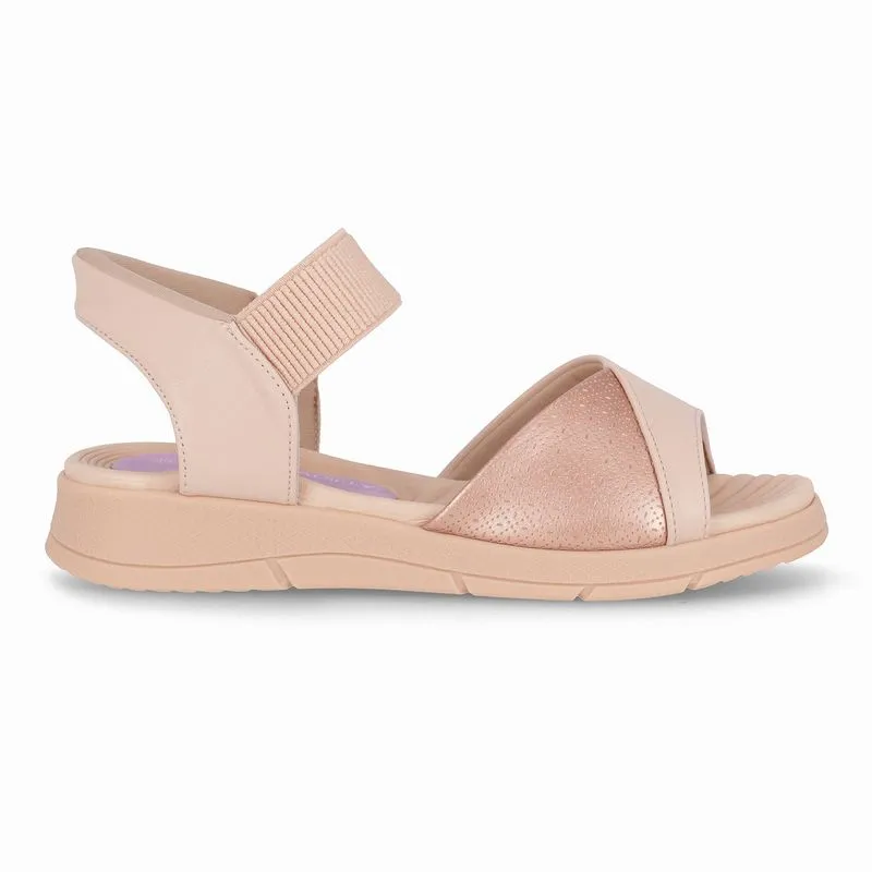 Papete SlipFit Anabela Médio Rose com Ouro Rosado 38