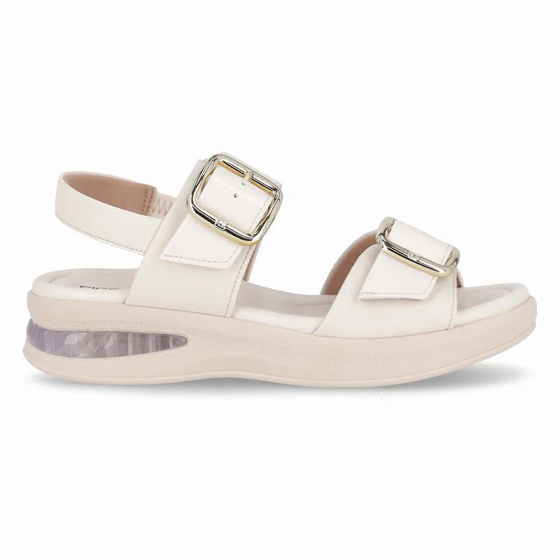 Sandália SoftStep Anabela Médio Off White 37