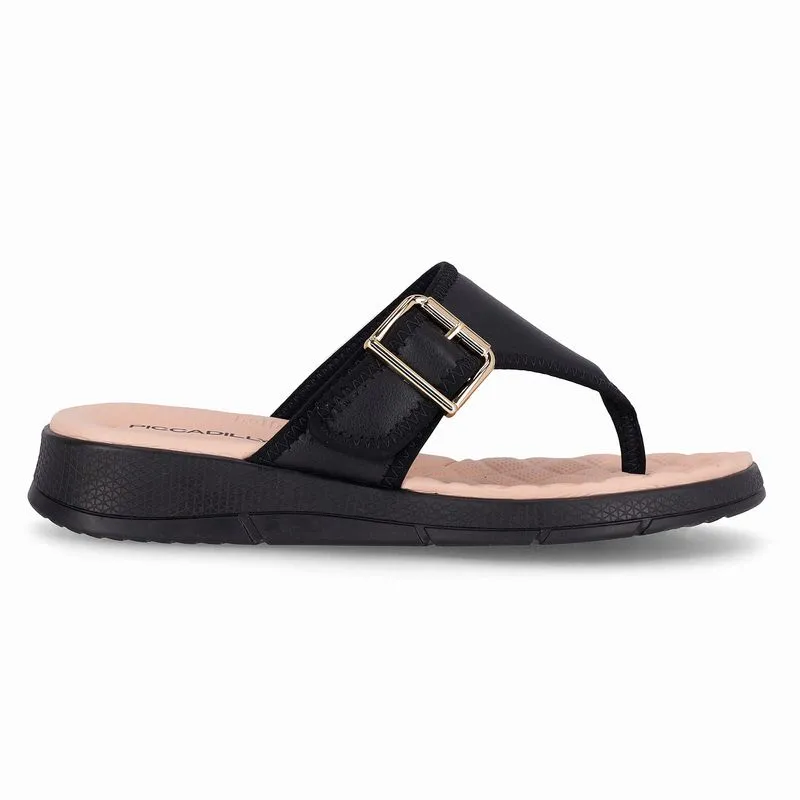 Chinelo Esporão Anabela Médio Preto 39
