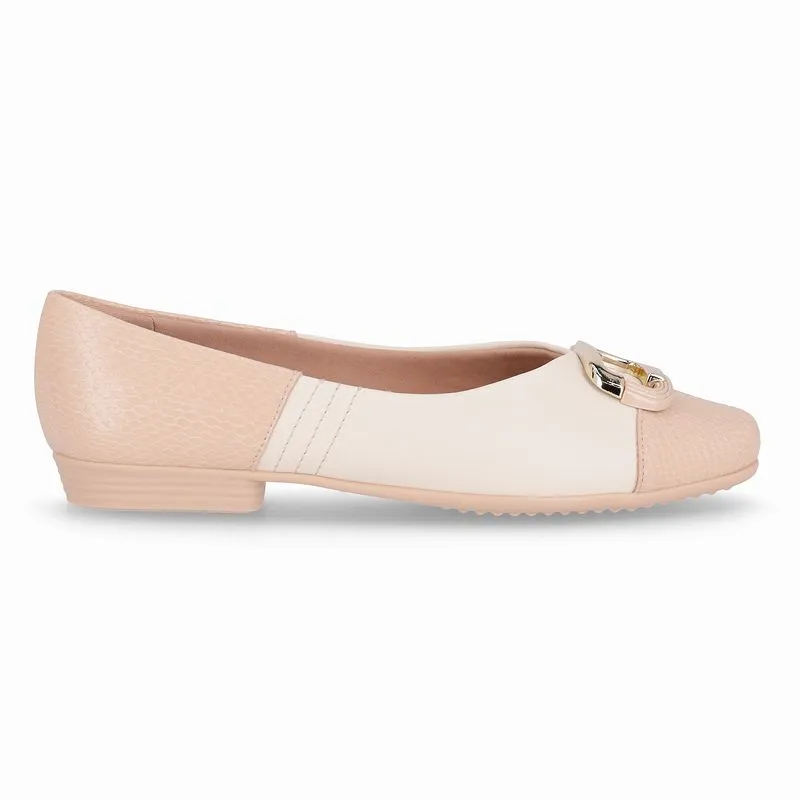 Sapatilha Raquel Salto Baixo Brule com Off White 37