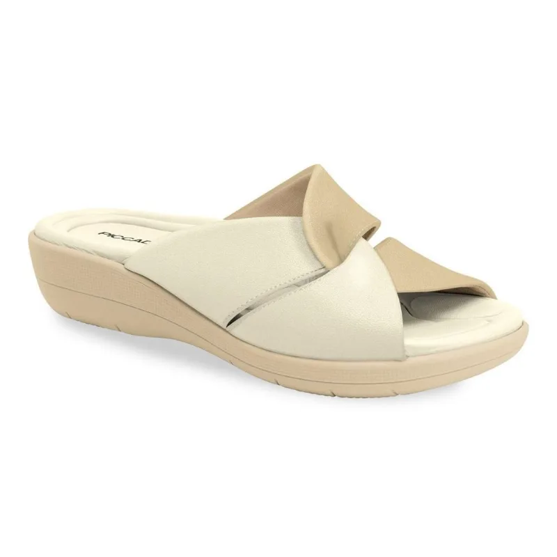Tamanco Anabela Piccadilly Ultra Off White Feminino 38 - PICCADILLY