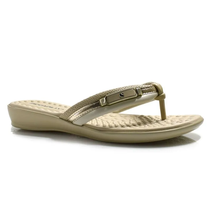 Chinelo Feminino Piccadilly Bege 500411 34