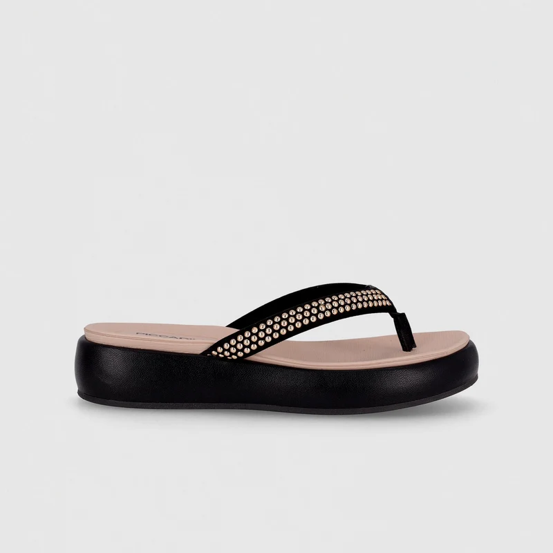 Ojota Sol Negro-Oro / 36