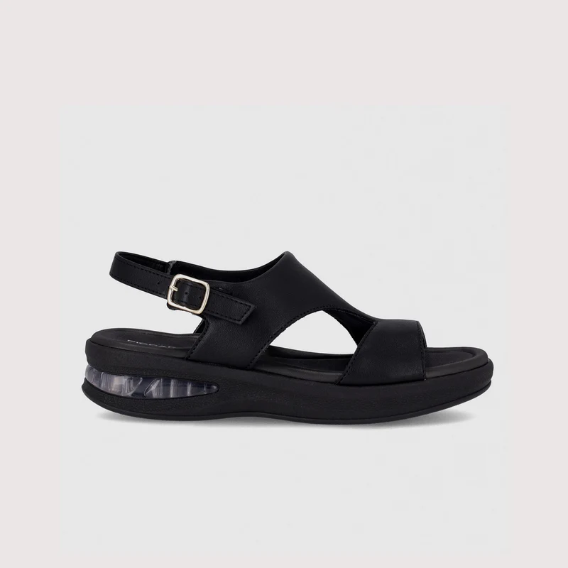 Sandalia Soft Step Negro-Negro / 38
