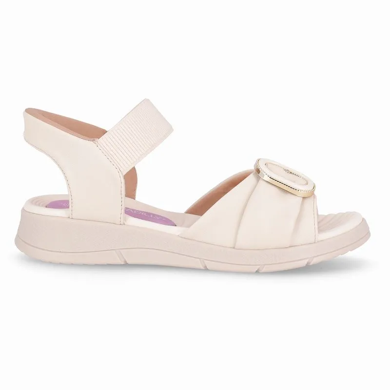 Papete SlipFit Anabela Médio Off White 39