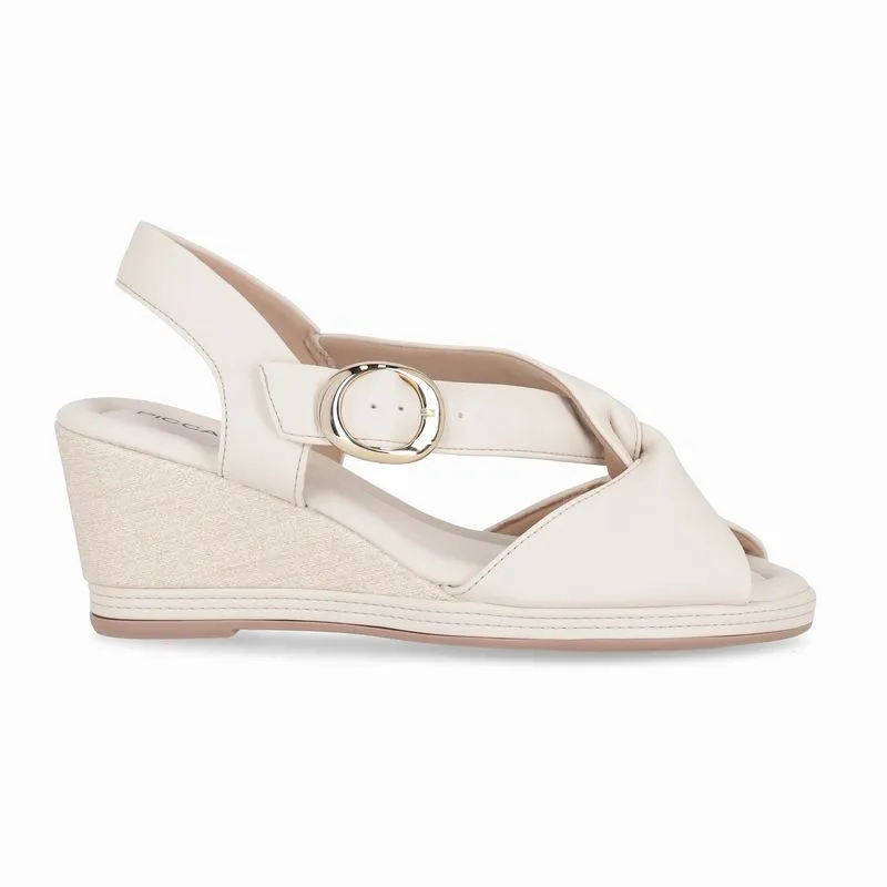 Sandália Alice Anabela Alto Off White 40