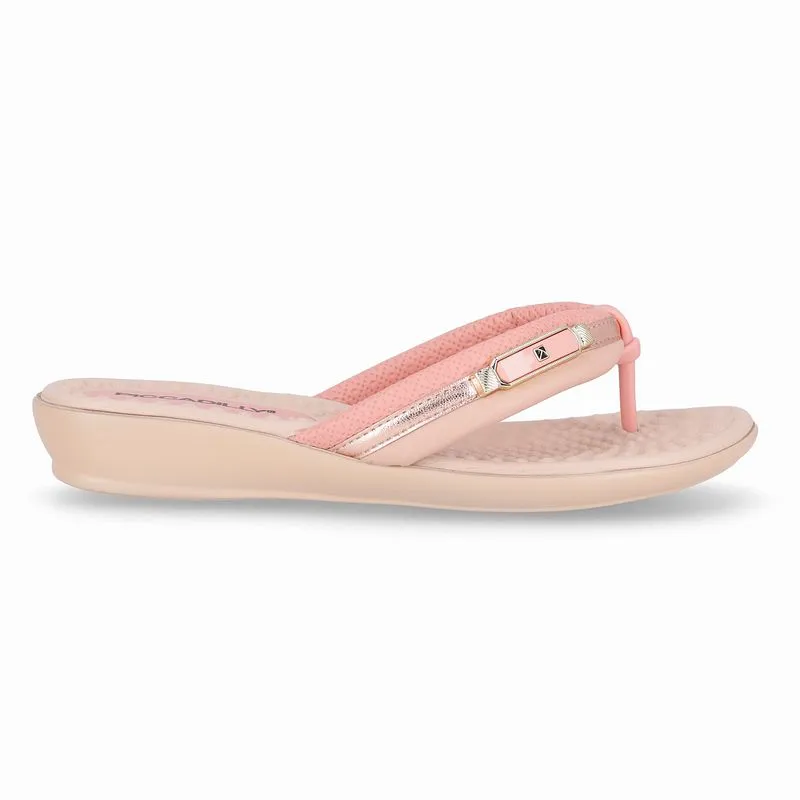 Chinelo Camila Rasteira Iogurte com Rose 41