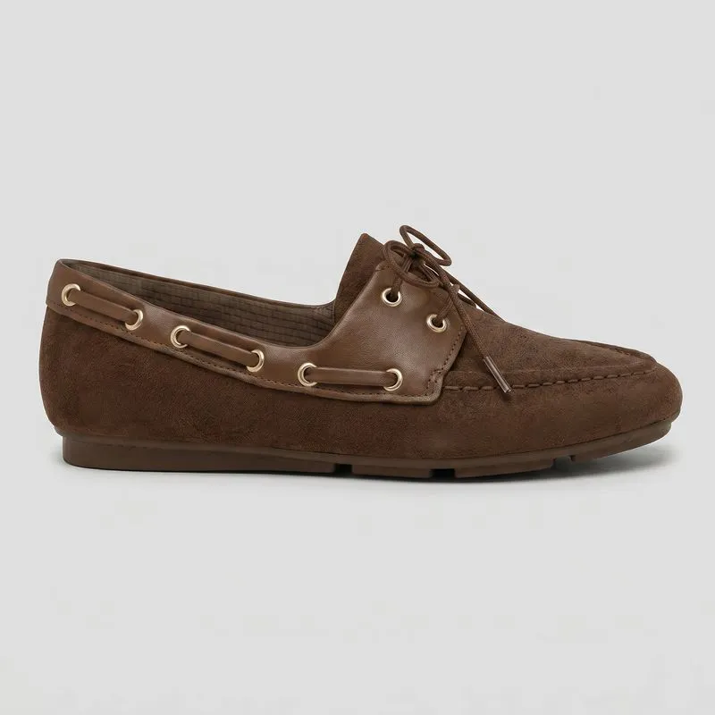PICCADILLY MAXI - Mocassim Michele Salto Baixo Marrom 33