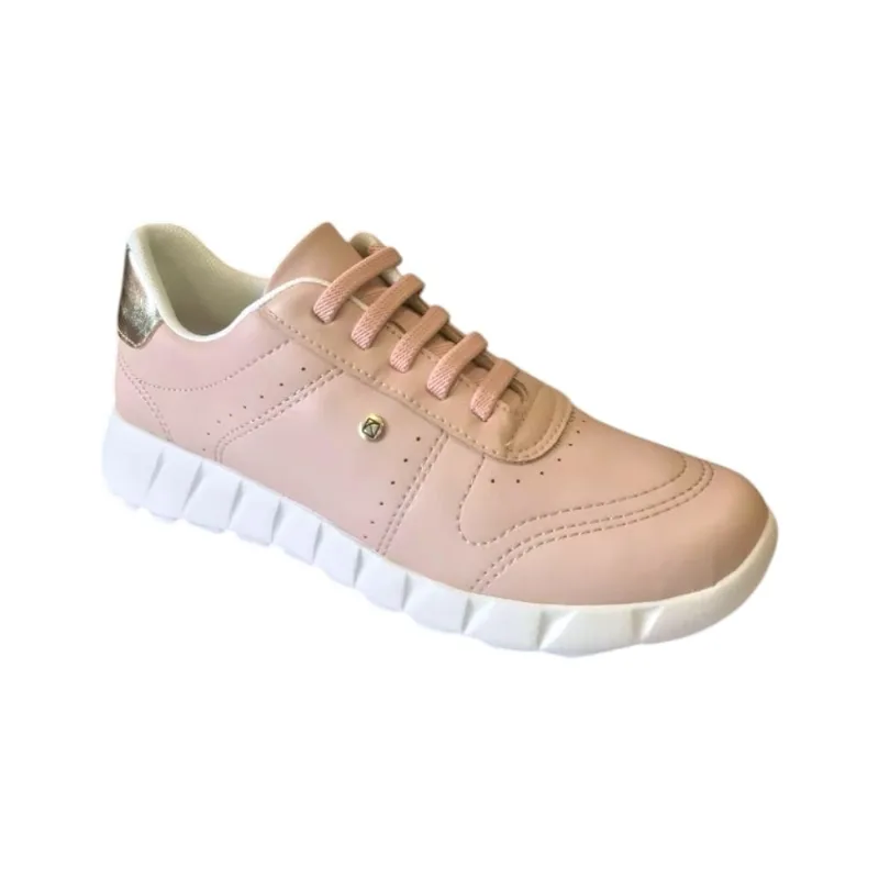 Tênis Casual Fem Piccadilly Napa Frienze Rose 970122-1 35 / Rosa