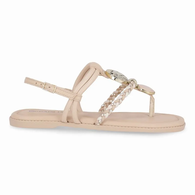 Sandália Rasteirinha Gabi Brule com Off White 34