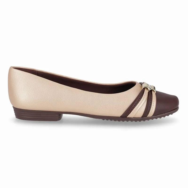 Sapatilha Raquel Ouro com Cacau 37