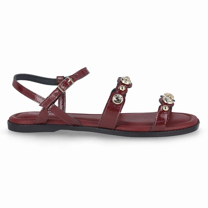 Rasteirinha Gabi Burgundy 34