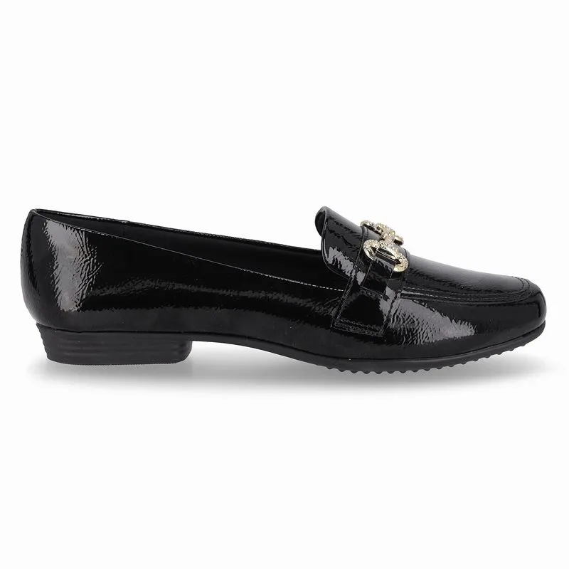 Loafer Raquel Salto Baixo Preto 42