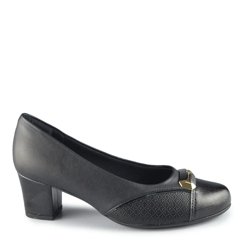 Sapato Piccadilly Feminino 110198 06 STRETCH PTO/VZ PT 37