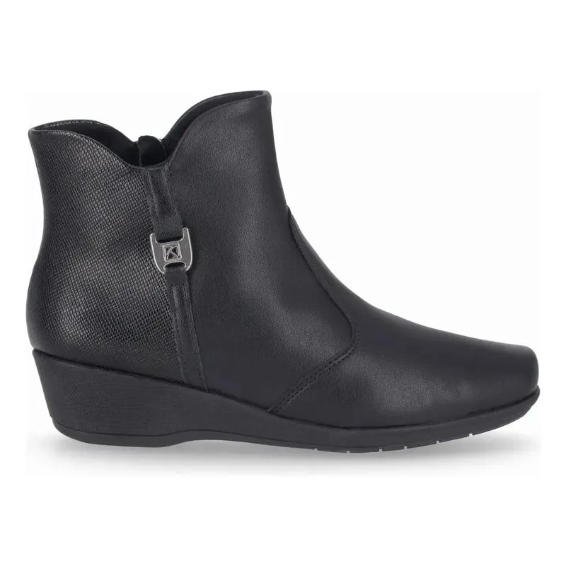 Bota Feminina Anabela Piccadilly Cano Curto Girly 34 / NP-STRETCH-LUX-LINH-PRETO