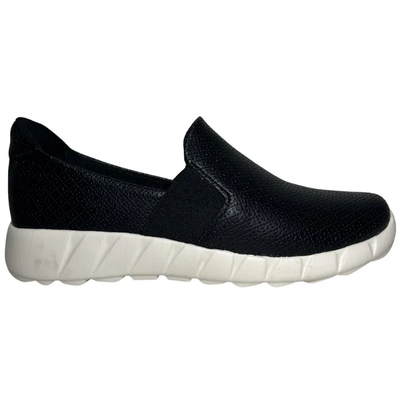 Tênis Fem Piccadilly Slip On Napa Pontilhado Preto 970120-16 35 / Preto