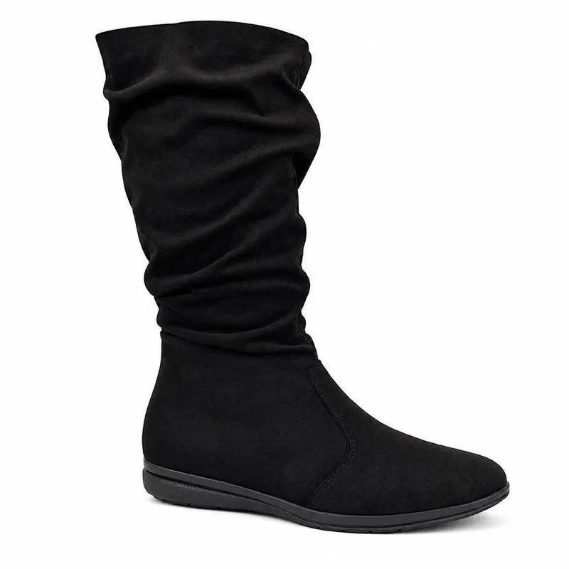 Bota Feminina Cano Longo Piccadilly Modern Girl 35 / MICROFIBRA-STRETCH-PRETO