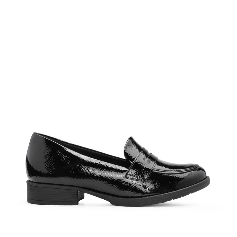 Sapato Mocassim Mulher Verniz Preto 37