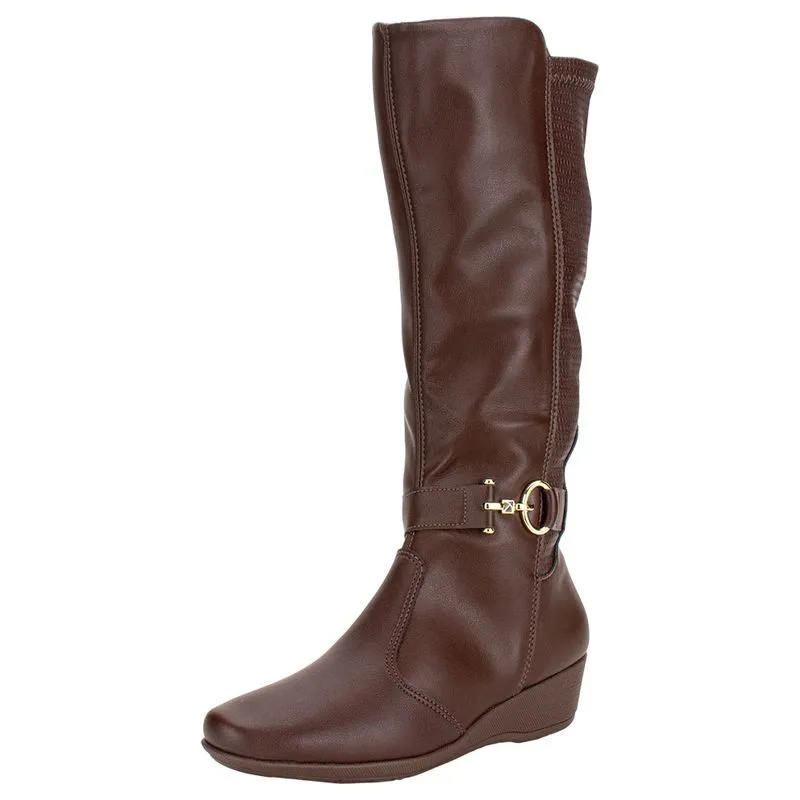 Bota Feminina Cano Alto Piccadilly 143251 CHOCOLATE 38