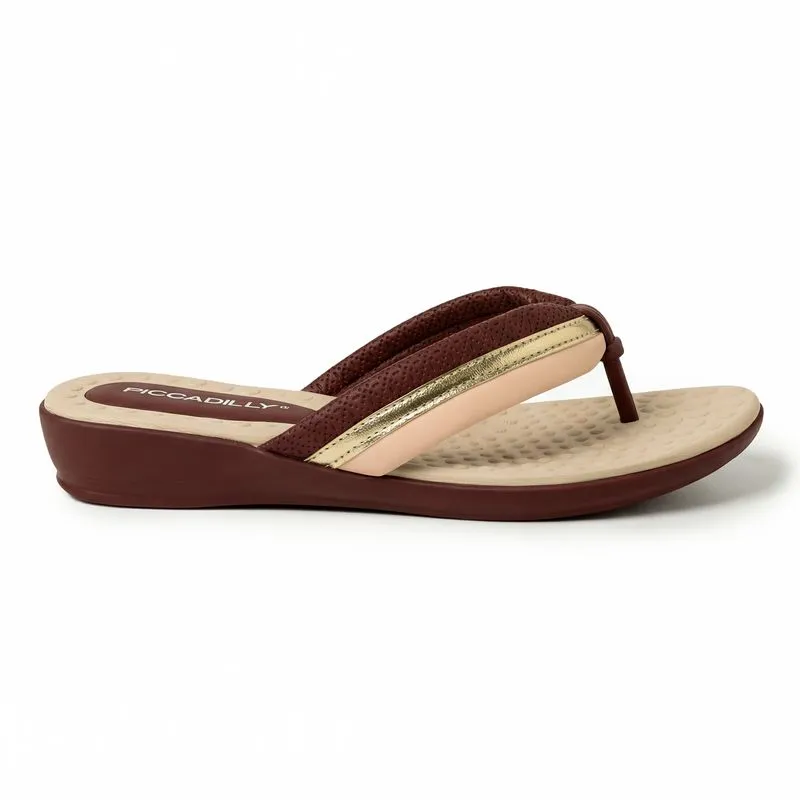 Chinelo Camila Burgundy com Rose 40