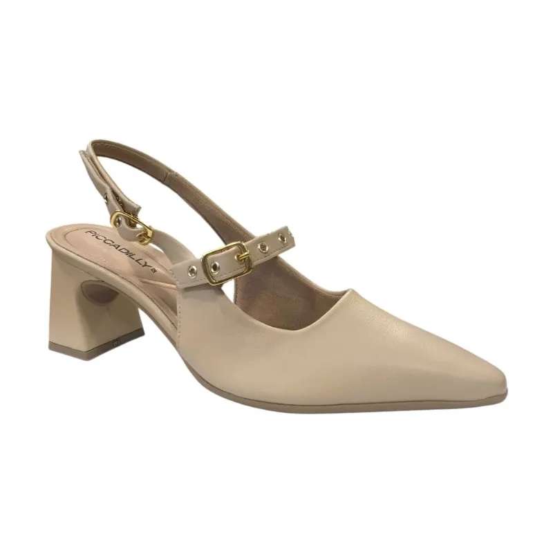Sandália Fem Piccadilly Slingback Napa Nude 764028-10 37 / Nude
