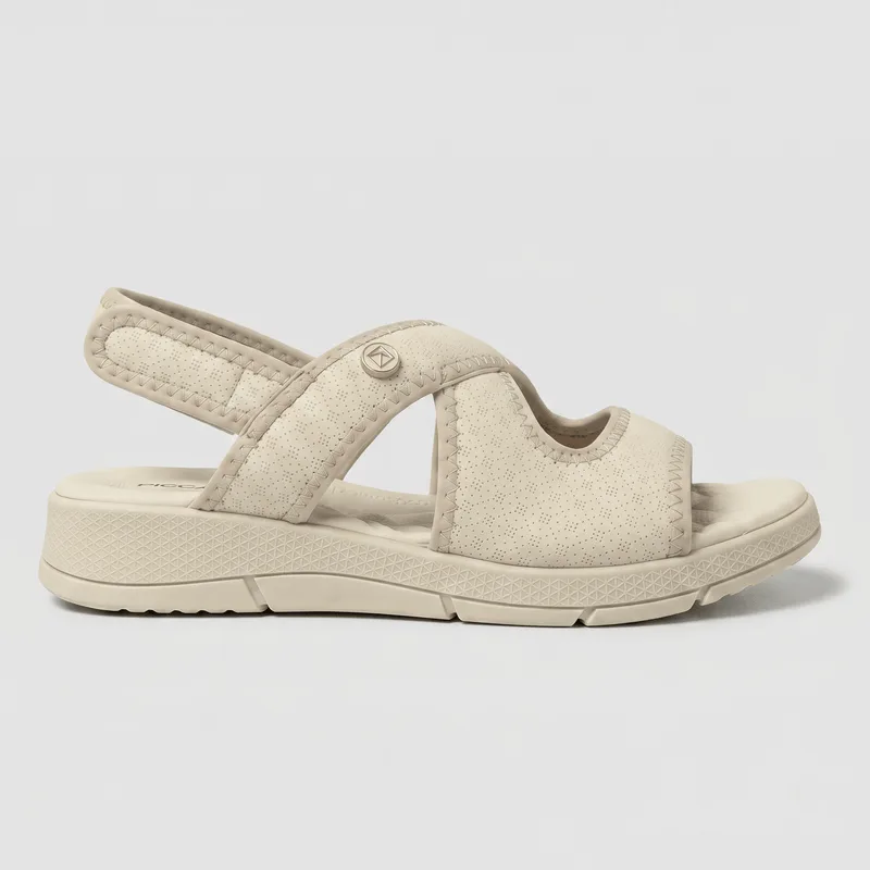Papete Esporão Fivela Off White com Marfim 36