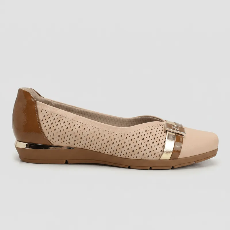 PICCADILLY MAXI - Sapatilha Fernanda Rose com Ocre 35