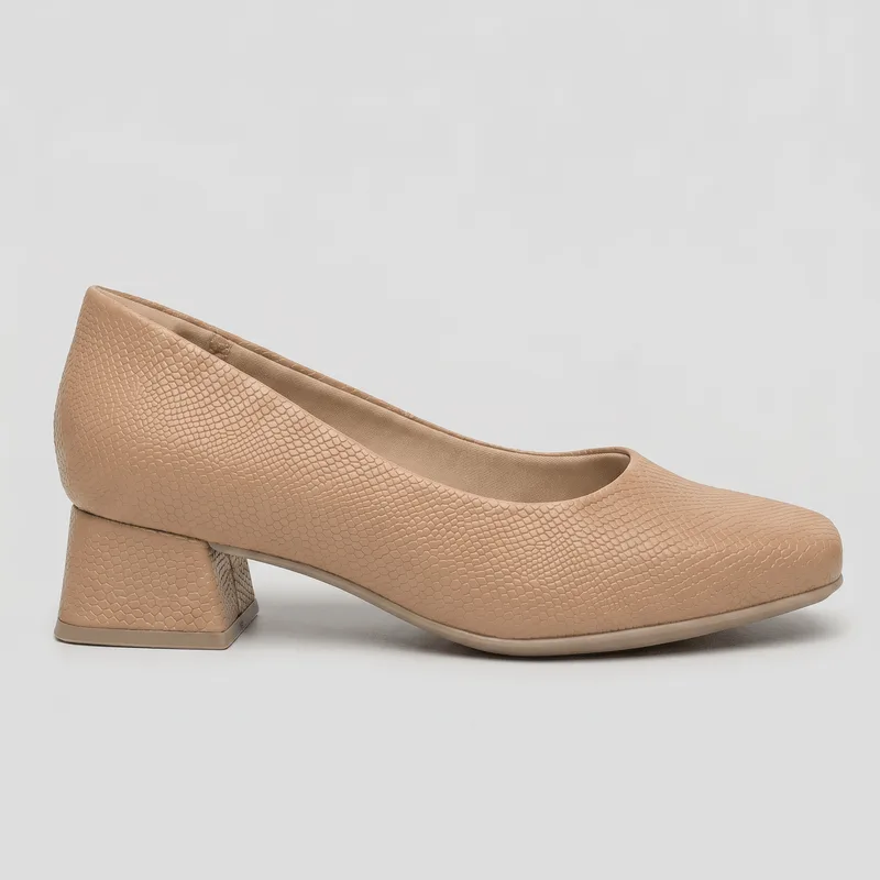 Scarpin Tati Salto Médio Capuccino 36