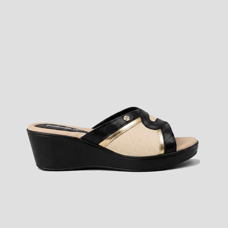 Sueco Cecilia NEGRO-ORO / 38 - Piccadilly