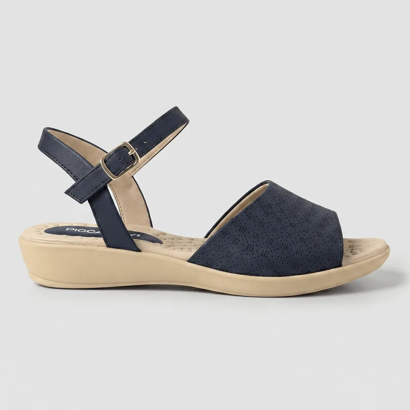 Sandália Camila Salto Baixo Navy 37