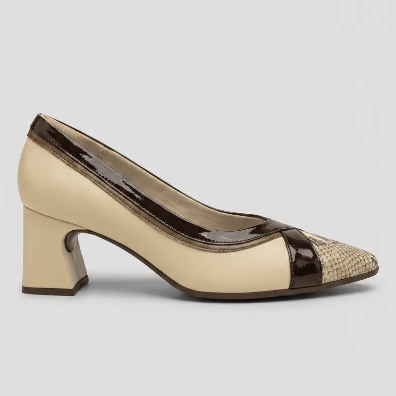 Scarpin Irene Salto Alto Brule com Cacau 34