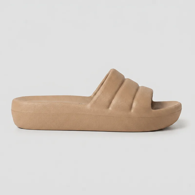 Chinelo Slide Marshmallow Amêndoa 37