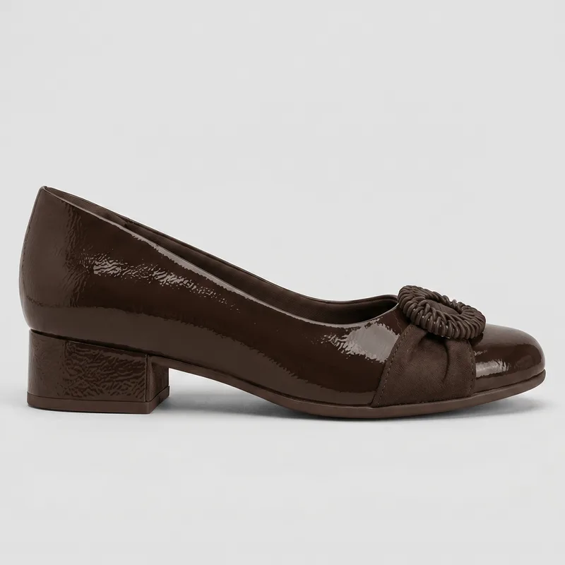 Scarpin Salto Baixo Cacau 34