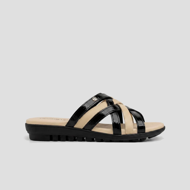 Sueco Papete NEGRO-BEIGE / 39 - Piccadilly