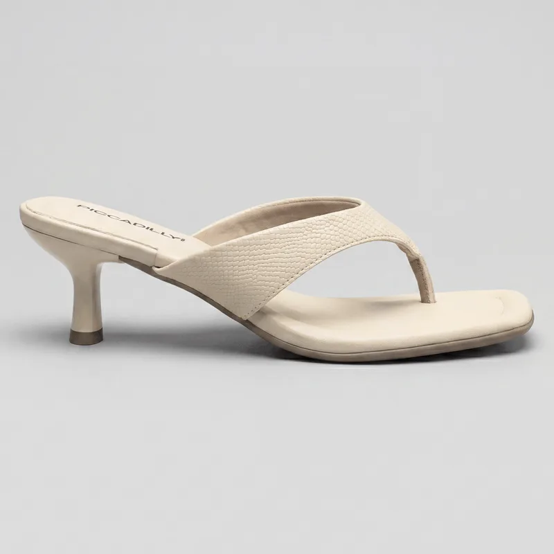 Tamanco Rita Salto Alto Off White 36