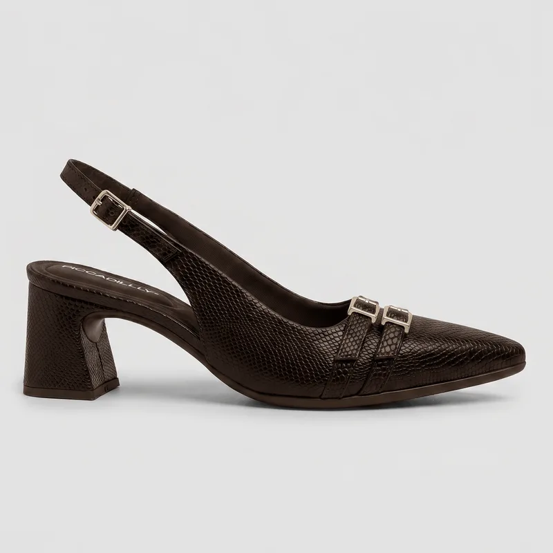 Slingback Irene Salto Alto Cacau 34
