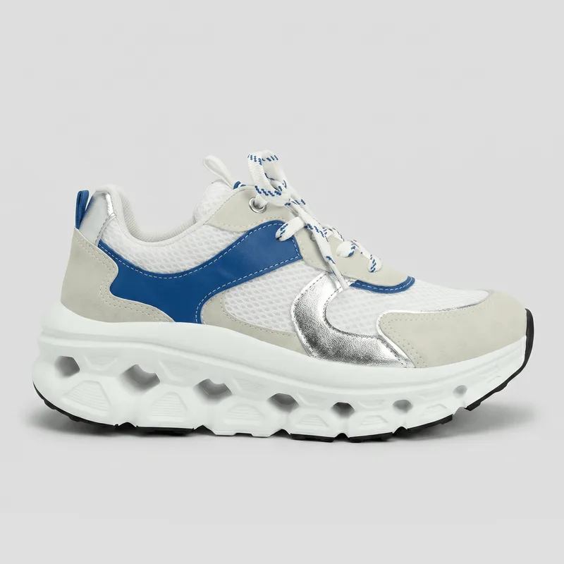 PICCADILLY MAXI TECH - Tênis Branco com Azul 40
