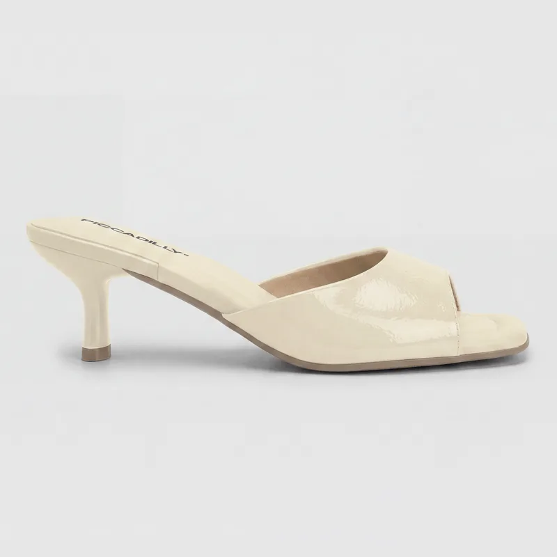 Tamanco Rita Salto Alto Off White 37