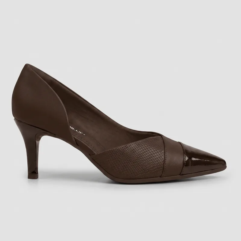 Scarpin Salto Alto Cacau 35