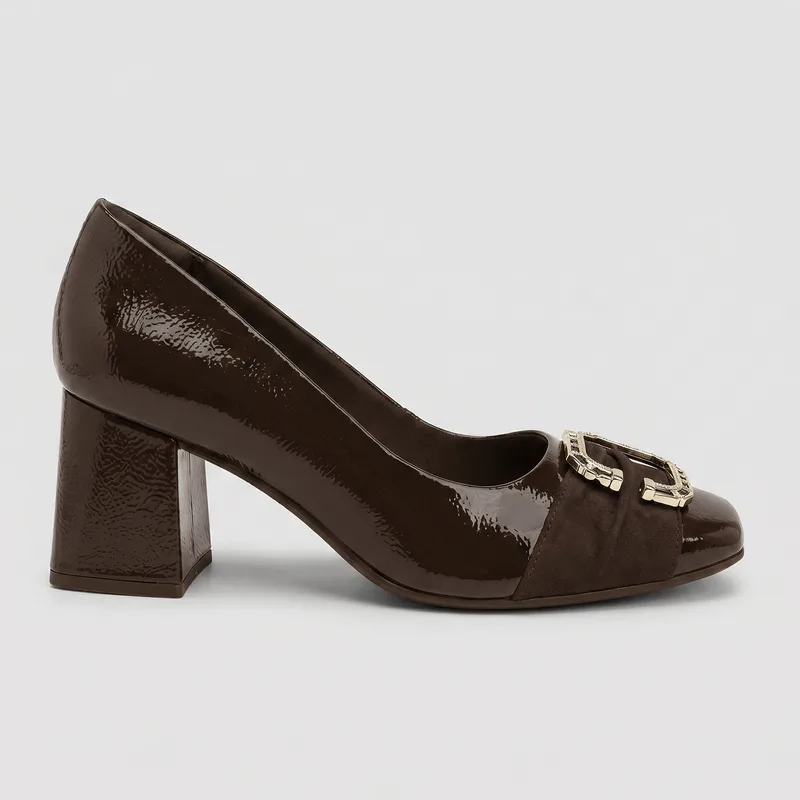 Scarpin Daniela Salto Alto Cacau 33