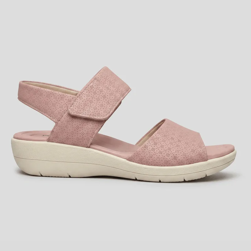 Sandália Fascite Salto Médio Blush 40