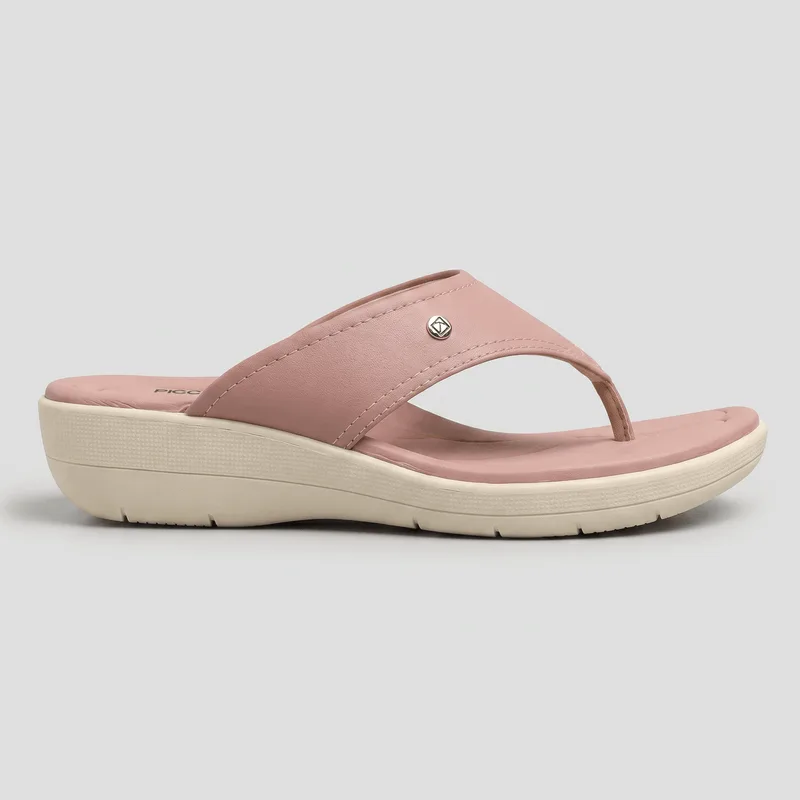 Chinelo Fascite Salto Médio Blush 38